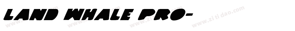 Land Whale Pro字体转换